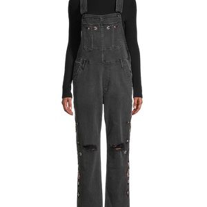 DRIFTWOOD Boyfriend Embroidered Overalls